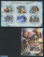 Mozambique 2011 Space Exploration 2 S/s, Mint NH, Transport - Space Exploration - Mozambico