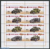 Russia 2012 Polish Army 6v M/s, Mint NH, History - Transport - Militarism - World War II - Automobiles - Militaria