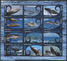 Aitutaki 2012 Whales & Dolphins 12v M/s, Mint NH, Nature - Sea Mammals - Aitutaki