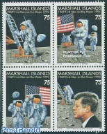 Marshall Islands 1994 Moonlanding 4v [+], Mint NH, Transport - Space Exploration - Other & Unclassified