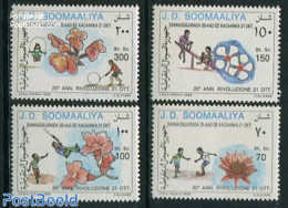 Somalia 1989 October Revolution 4v, Mint NH, Various - Toys & Children's Games - Somalia (1960-...)