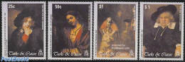 Turks And Caicos Islands 2003 Rembrandt 4v /Titus, Mint NH, Art - Paintings - Rembrandt - Other & Unclassified