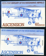 Ascension 1982 Wideawake Airfield 2 Booklets, Mint NH, Transport - Stamp Booklets - Aircraft & Aviation - Non Classés