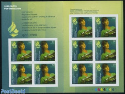 Canada 2008 Nurses Association Foil Booklet, Mint NH, Health - Health - Stamp Booklets - Unused Stamps