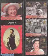Gibraltar 2002 Golden Jubilee 5v, Mint NH, History - Performance Art - Kings & Queens (Royalty) - Radio And Television - Royalties, Royals