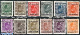 Yugoslavia 1933 Definitives, Overprints 12v, Unused (hinged) - Neufs