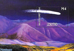 Lesotho 1986 Halleys Comet S/s, Mint NH, Science - Astronomy - Halley's Comet - Astrology