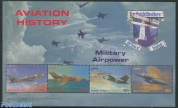 Liberia 2003 Aviation 4v M/s, Hawker Hunter, Mint NH, Transport - Aircraft & Aviation - Avions