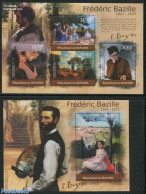 Burundi 2012 Frederic Bazille Paintings 2 S/s, Mint NH, Art - Paintings - Other & Unclassified