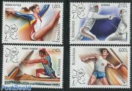 Romania 2012 Olympic Games London 4v, Mint NH, Sport - Athletics - Fencing - Kayaks & Rowing - Olympic Games - Ungebraucht