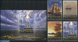 Pitcairn Islands 2012 Romantic Bounty 4v + S/s, Mint NH, Transport - Ships And Boats - Bateaux