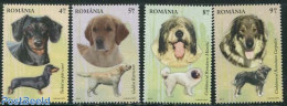 Romania 2012 Dogs 4v, Mint NH, Nature - Dogs - Neufs