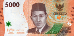 Indonesia 5000 Rupiah 2022 P164a Uncirculated Banknote - Pakistan