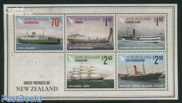 New Zealand 2012 Great Voyages Of New Zealand 5v M/s, Mint NH, Transport - Ships And Boats - Unused Stamps