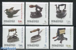 Romania 2012 Antique Irons 6v, Mint NH, Various - Textiles - Art - Art & Antique Objects - Unused Stamps