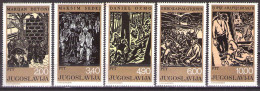 Yugoslavia 1978 - Art, Social Graphic - Mi 1758-1762 - MNH**VF - Neufs