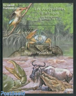 Togo 2011 Ecosystem, South African Mangroves S/s, Mint NH, Nature - Animals (others & Mixed) - Shells & Crustaceans - Marine Life