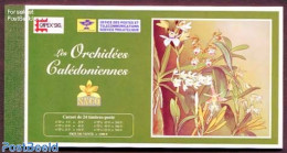 New Caledonia 1996 CAPEX, Orchids Booklet, Mint NH, Nature - Flowers & Plants - Orchids - Philately - Stamp Booklets - Unused Stamps