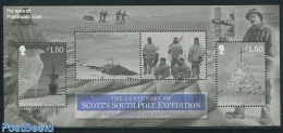 Isle Of Man 2012 Scotts South Pole Expedition S/s, Mint NH, Science - Transport - The Arctic & Antarctica - Ships And .. - Schiffe