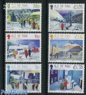 Isle Of Man 2012 Christmas 6v, Mint NH, Nature - Religion - Transport - Dogs - Christmas - Automobiles - Christmas