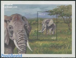 Angola 2000 African Elephant S/s, Mint NH, Nature - Animals (others & Mixed) - Elephants - Angola