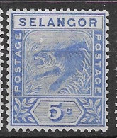 Malaysia Mlh * 1892 Tiger 32 Euros - Selangor