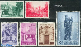 Belgium 1954 Culture 6v, Unused (hinged), Art - Architecture - Sculpture - Unused Stamps