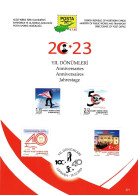 CHIPRE TURCO NORTHERN TURKISH CYPRUS ZYPERN 2023 Anniversaries BROCHURE Nº 321 - Sonstige & Ohne Zuordnung