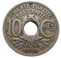 FRANCE....10 Centimes Lindauer  Année 1919  - Non Nettoyée Et Patinée (voir Images) - 10 Centimes
