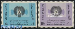 Saudi Arabia 1971 Telecommunication Day 2v, Mint NH, Science - Telecommunication - Télécom