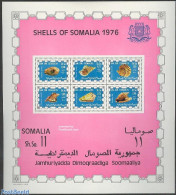 Somalia 1976 Shells S/s, Mint NH, Nature - Shells & Crustaceans - Vita Acquatica
