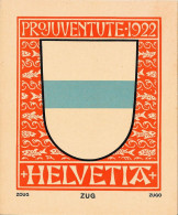 Affichette - PRo. JUVENTUTE. 1922- HELVETIA - ZOUG - ZUG - ZUGO - Posters