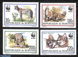 Burundi 1992 WWF, Animals 4v, Mint NH, Nature - Animals (others & Mixed) - Cat Family - World Wildlife Fund (WWF) - Autres & Non Classés