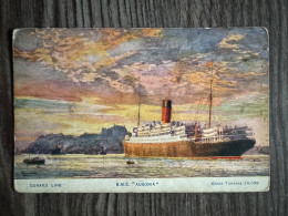 RMS Ausonia Cunard Line - Steamers