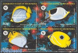 Micronesia 1997 WWF, Fish 4v [+], Mint NH, Nature - Fish - World Wildlife Fund (WWF) - Vissen