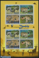 Zambia 2008 WWF, Kudu M/s (with 2 Sets), Mint NH, Nature - Animals (others & Mixed) - World Wildlife Fund (WWF) - Zambia (1965-...)