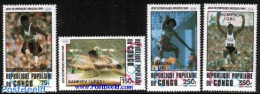 Congo Republic 1980 Moscow Olympic Winners 4v, Mint NH, Sport - Athletics - Olympic Games - Athletics