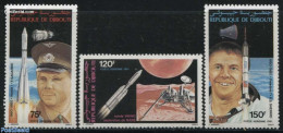 Djibouti 1981 Manned Space Flights 3v, Mint NH, Transport - Space Exploration - Gibuti (1977-...)