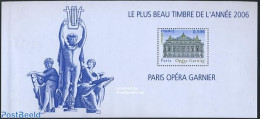 France 2007 Opera Garnier Paris S/s, Mint NH, Performance Art - Music - Theatre - Art - Architecture - Unused Stamps
