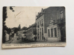 Carte Postale Ancienne (1904) Jodoigne Bureau De Poste Et Place Urban - Jodoigne