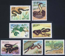 Vietnam 1989 Poisonous Snakes 7v, Mint NH - Autres & Non Classés