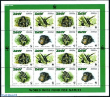 Congo Dem. Republic, (zaire) 1997 WWF, Bonobo M/s (with 4 Sets), Mint NH, Nature - Monkeys - World Wildlife Fund (WWF) - Autres & Non Classés