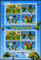 Malawi 2009 Lilians Lovebird M/s (with 2 Sets), Mint NH, Nature - Birds - Parrots - World Wildlife Fund (WWF) - Malawi (1964-...)