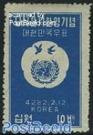 Korea, South 1949 UNO Commission 1v, Mint NH, History - Nature - United Nations - Birds - Korea (Süd-)