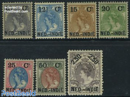 Netherlands Indies 1900 Overprints 7v, Unused (hinged) - Other & Unclassified