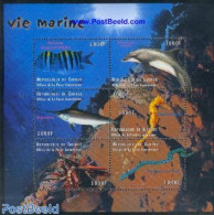 Guinea, Republic 2001 Marine Life 6v M/s, Mint NH, Nature - Fish - Sea Mammals - Poissons