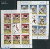 Yugoslavia 1990 Football Games 2 M/ss, Mint NH, Sport - Football - Unused Stamps