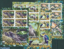 Cook Islands 2005 WWF, Birds 4 M/ss, Mint NH, Nature - Birds - World Wildlife Fund (WWF) - Other & Unclassified