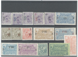 GUYANE  - 1922-28 -N°91 /94 +  N°97/108 N* - Unused Stamps