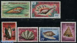 French Somalia 1963 Shells 6v, Unused (hinged), Nature - Shells & Crustaceans - Marine Life